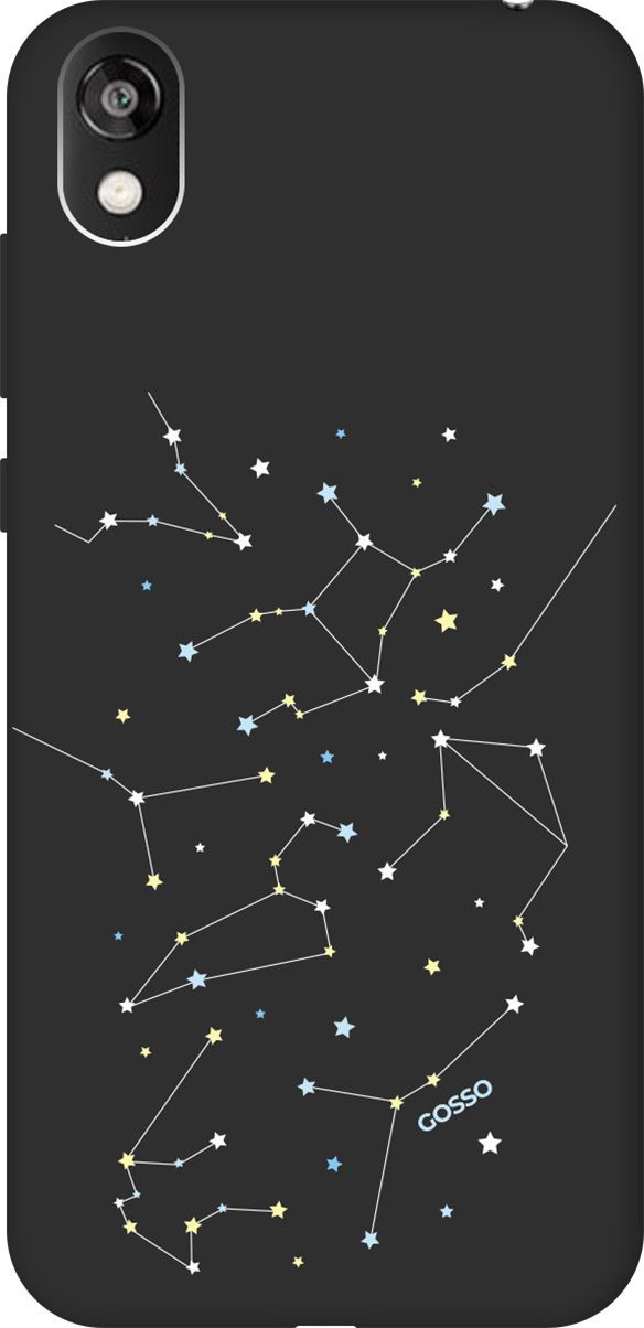 

Чехол на Honor 8S/Huawei Y5 (2019) "Constellations" черный, Черный;белый, 607