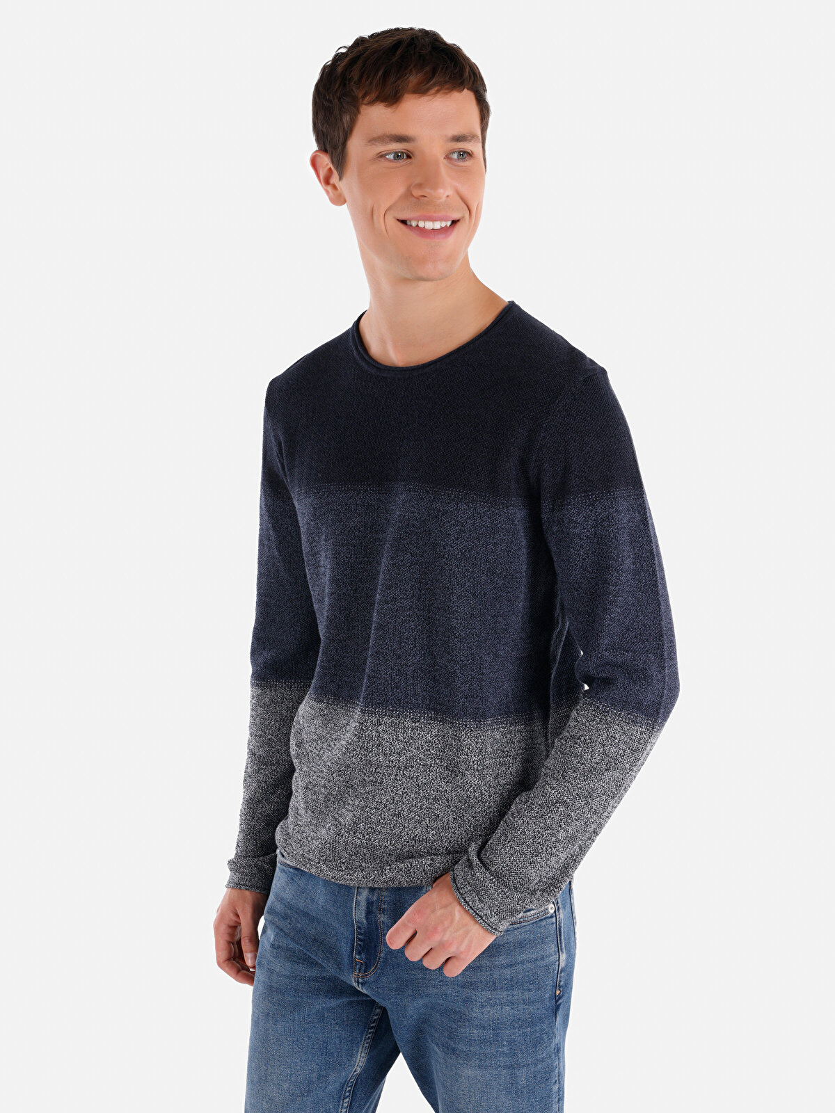 

Джемпер мужской Colin's CL1064867 синий S, CL1064867