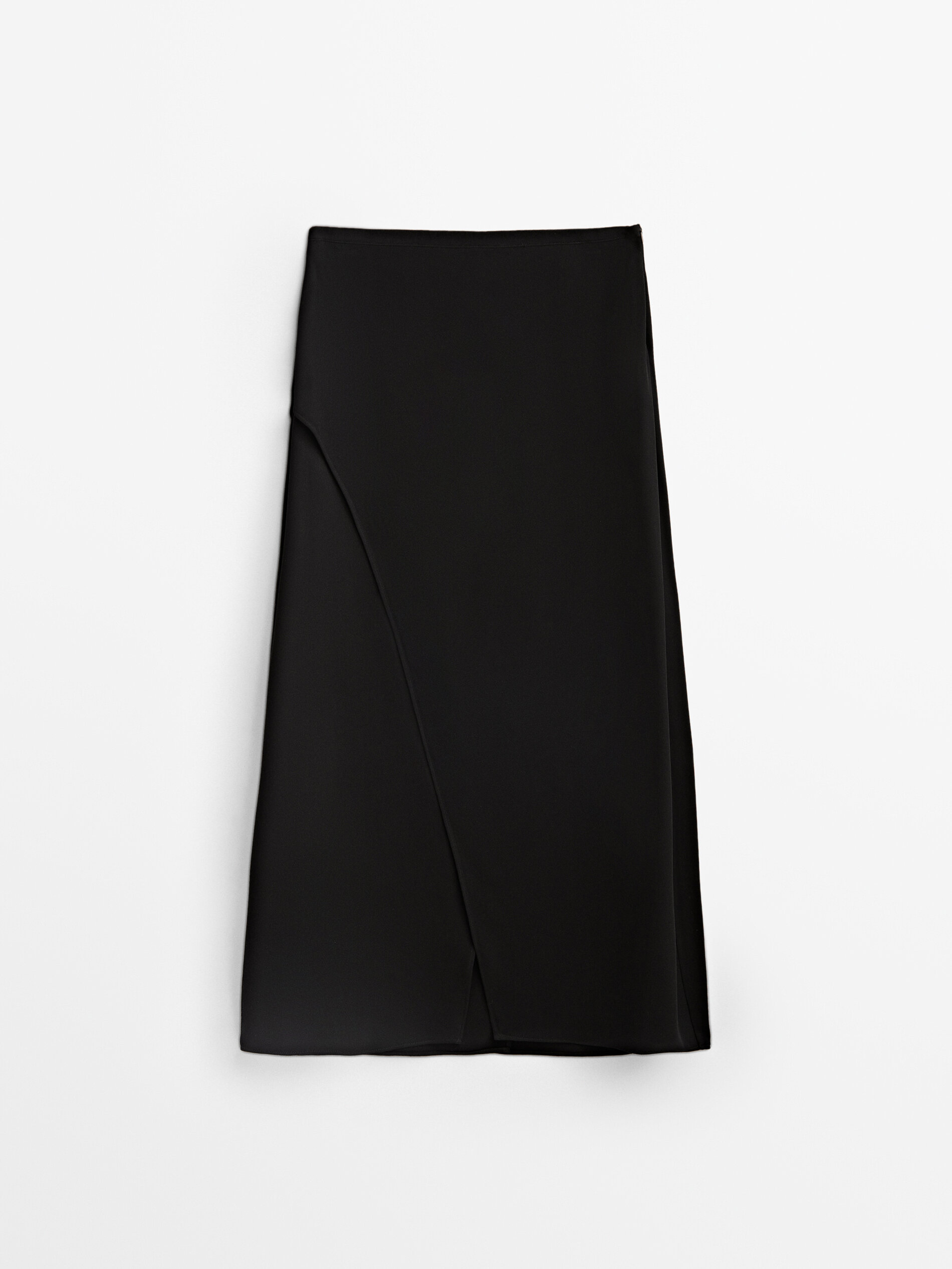 

Юбка женская Massimo Dutti 05281828800 черная XS, 05281828800