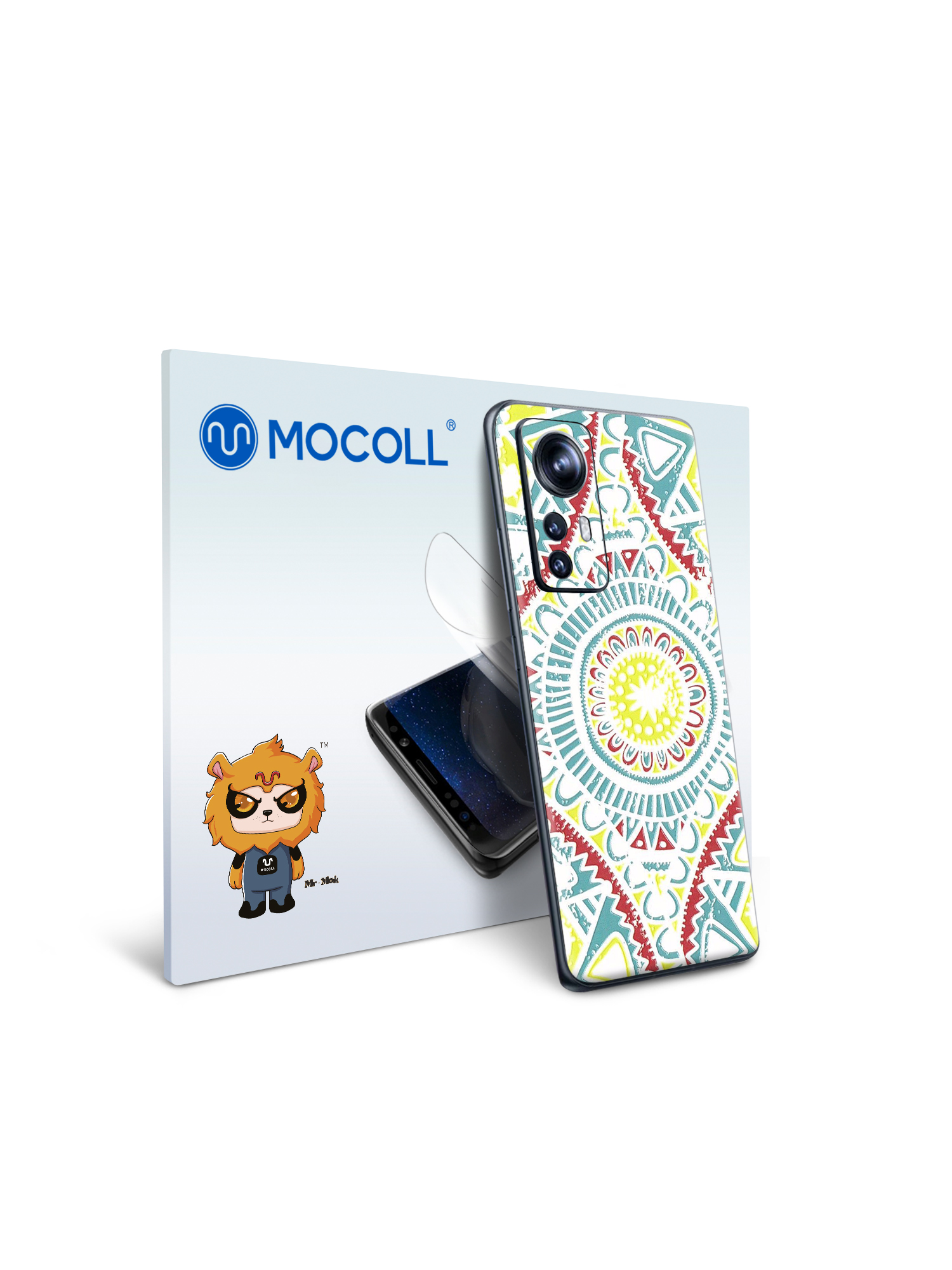 

Гидрогелевая защитная пленка MOCOLL для задней панели Xiaomi 12 PRO Богемный узор Килим
