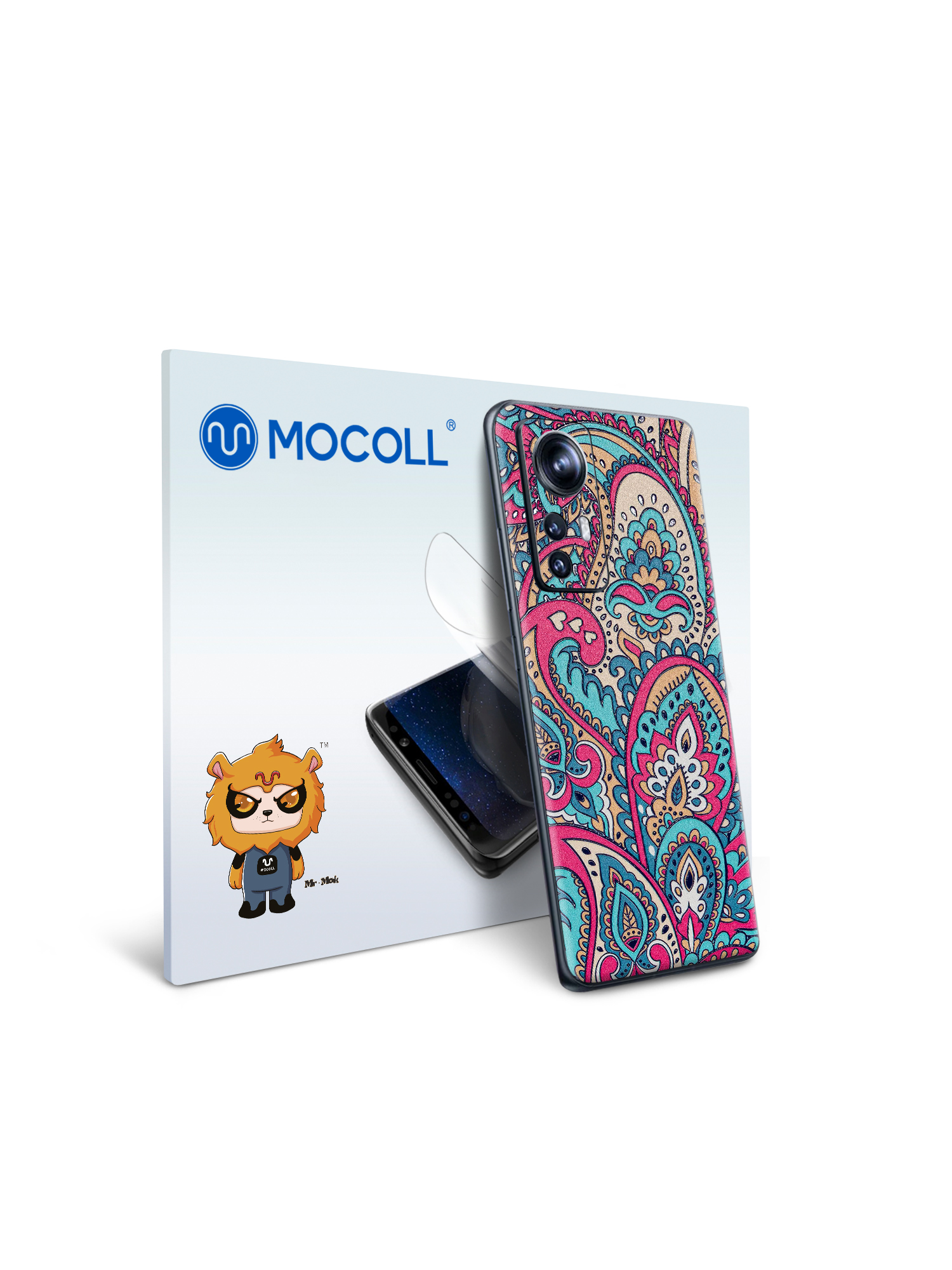 

Гидрогелевая защитная пленка MOCOLL для задней панели Xiaomi 12 PRO Богемный узор Пейсли