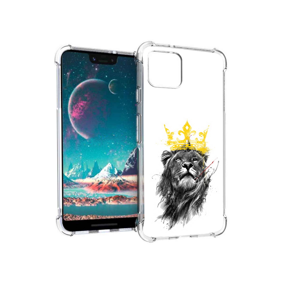 

Чехол MyPads Tocco для Google Pixel 4 король-лев, Прозрачный, Tocco