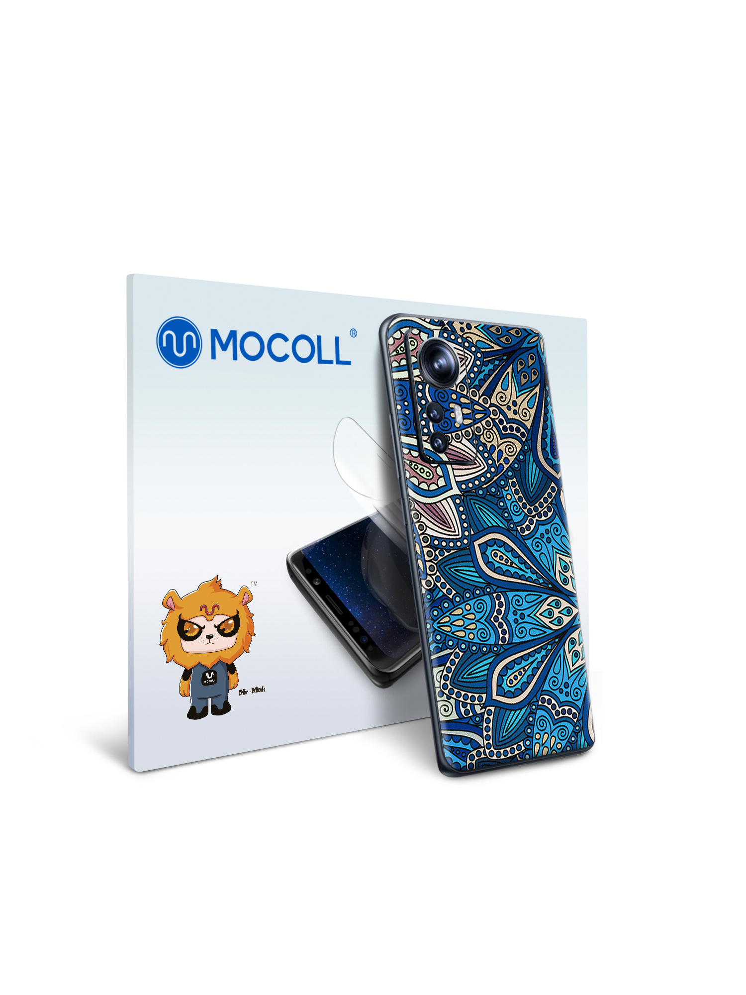

Гидрогелевая защитная пленка MOCOLL для задней панели Xiaomi 12 PRO Богемный узор Флораль