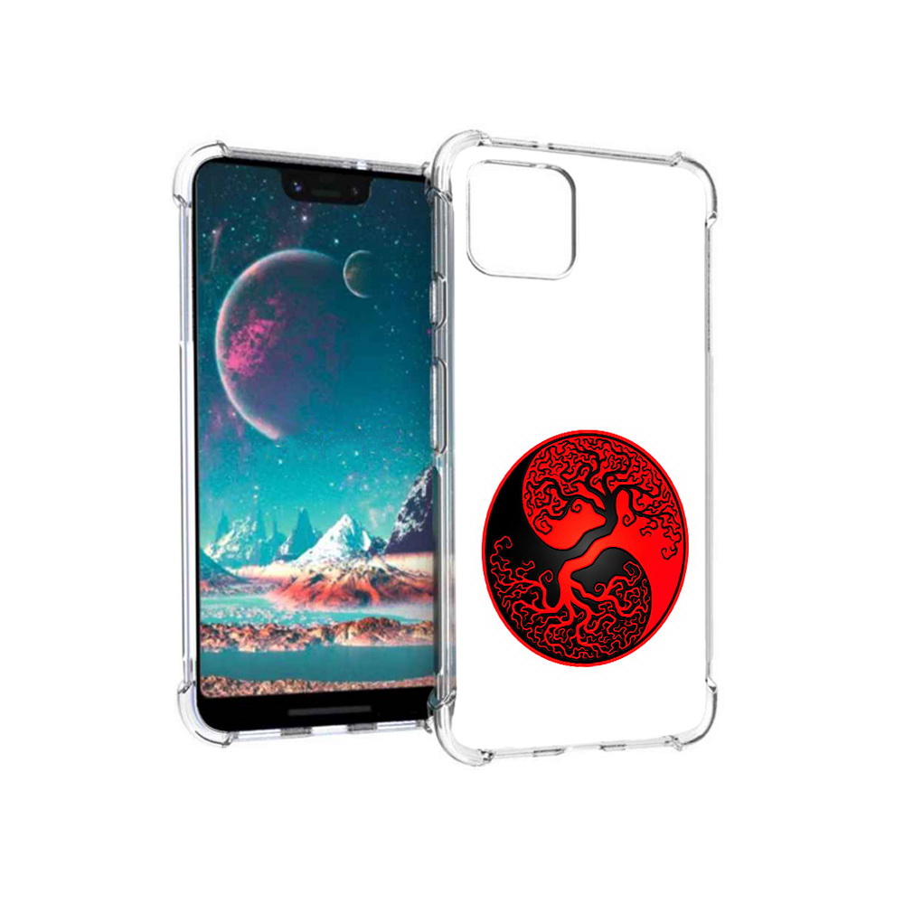 

Чехол MyPads Tocco для Google Pixel 4 инь янь дерево, Прозрачный, Tocco