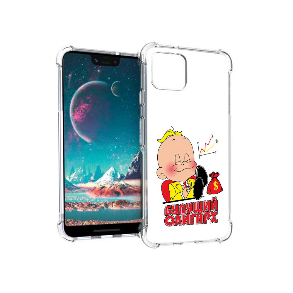 

Чехол MyPads Tocco для Google Pixel 4 Будущий олигарх, Прозрачный, Tocco