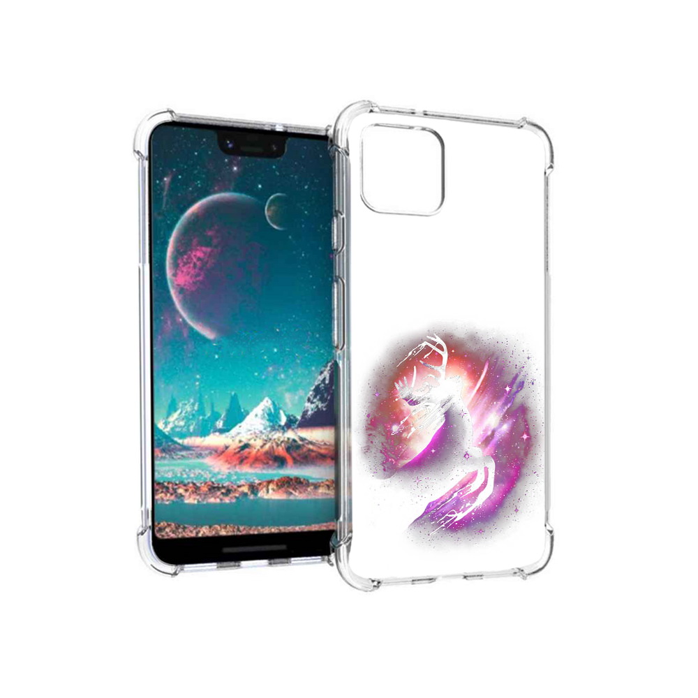 

Чехол MyPads Tocco для Google Pixel 4 звездный олень, Прозрачный, Tocco
