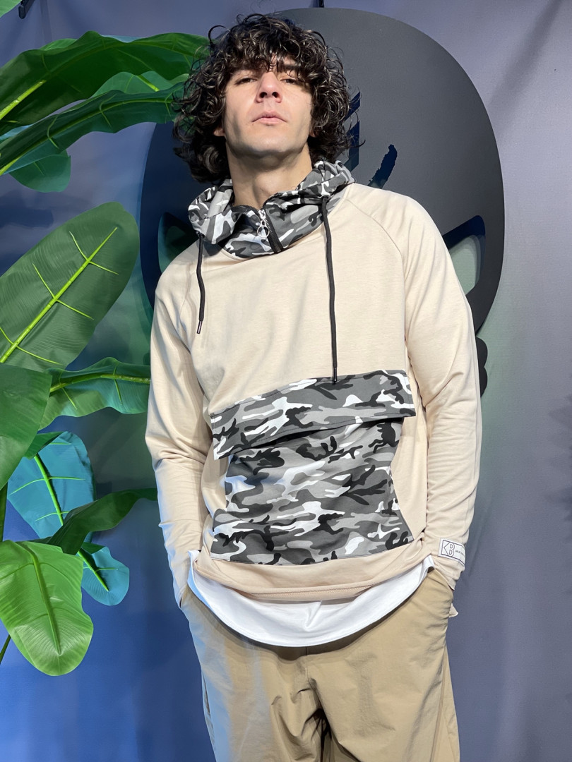 

Толстовка мужская king brich HOODIE82 бежевая S (доставка из-за рубежа), HOODIE82