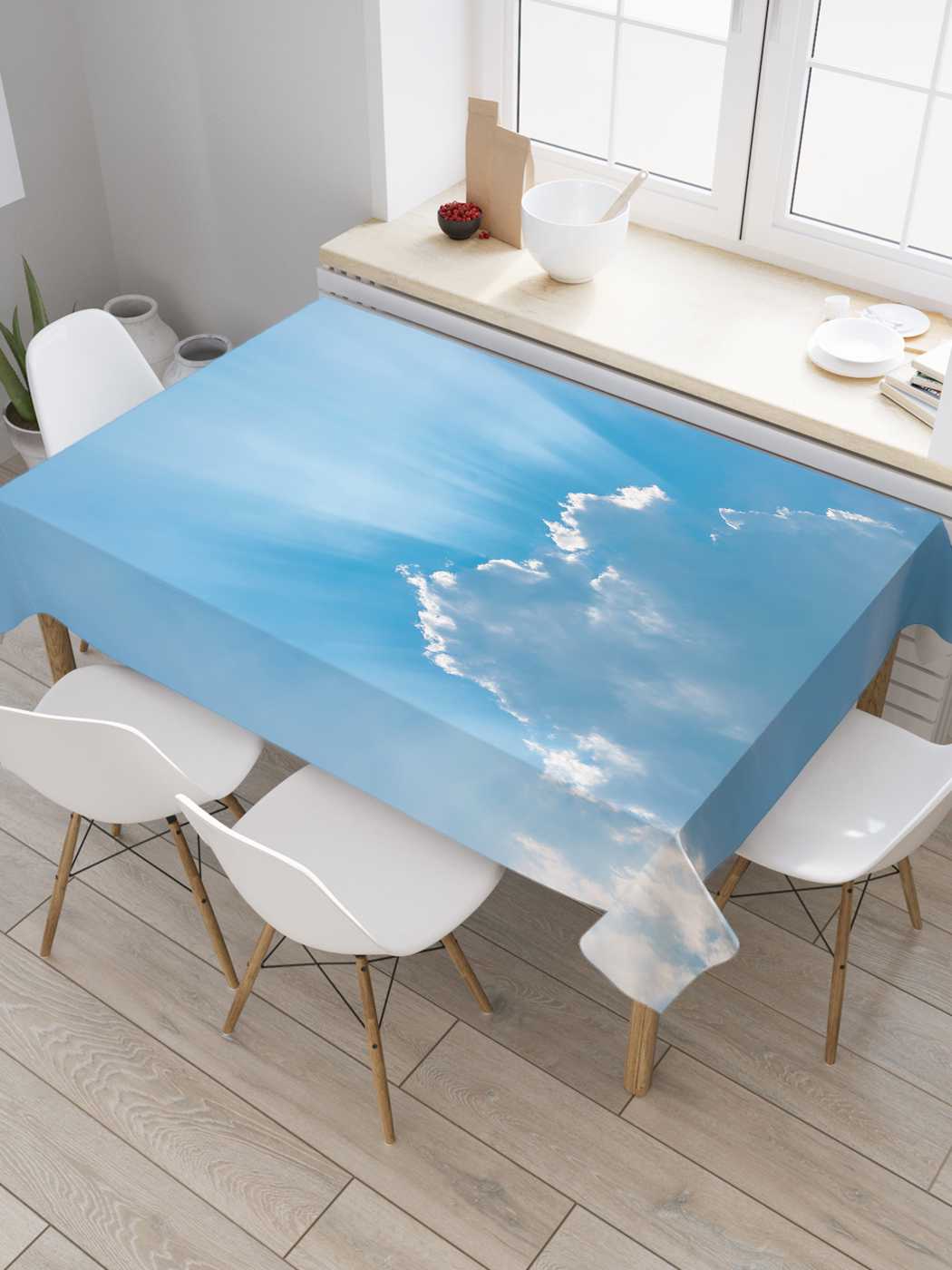 

Скатерть прямоугольная JoyArty "Облачные символы" из сатена, 120x145 см, Красный, Облачные символы