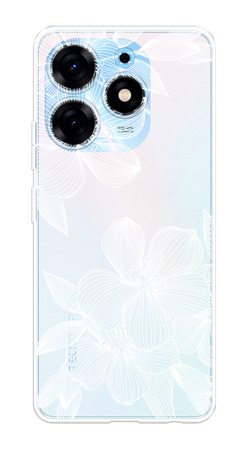 

Чехол на Tecno Spark 10 Pro "Крокус", Белый;прозрачный, 303750-1