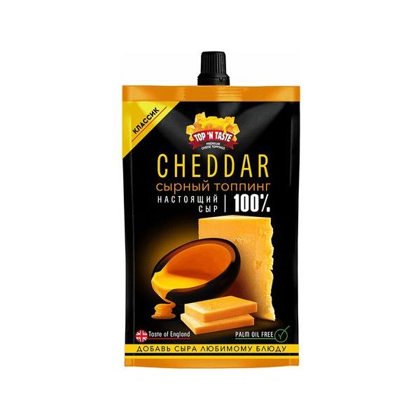 фото Соус top сырный чеддер классический 38% 160 г top taste