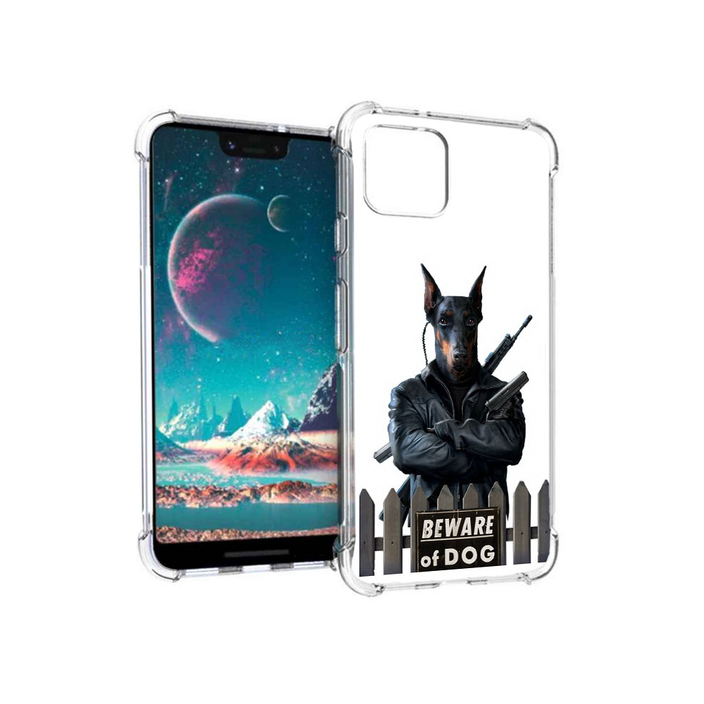 

Чехол MyPads Tocco для Google Pixel 4 доберман (PT139521.618.332), Прозрачный, Tocco