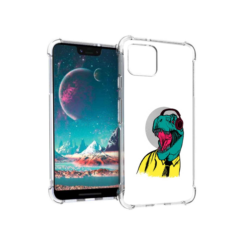 

Чехол MyPads Tocco для Google Pixel 4 дино (PT139521.618.326), Прозрачный, Tocco