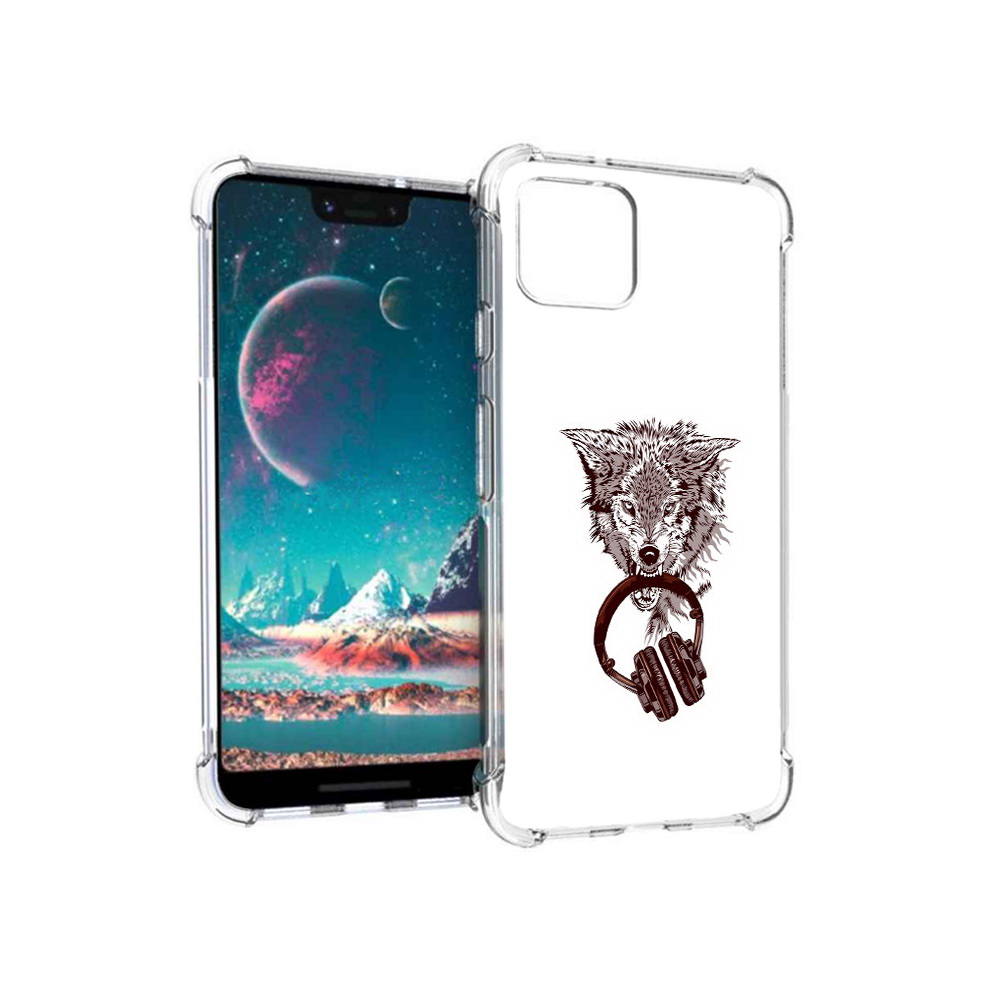

Чехол MyPads Tocco для Google Pixel 4 дикий волк (PT139521.618.325), Прозрачный, Tocco