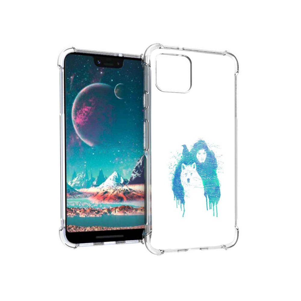 

Чехол MyPads Tocco для Google Pixel 4 джон сноу (PT139521.618.323), Прозрачный, Tocco
