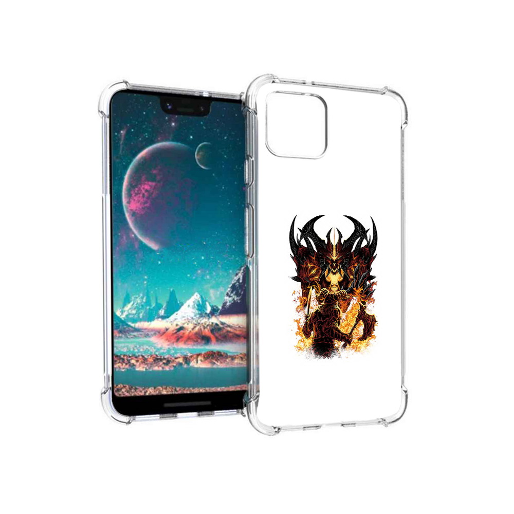 

Чехол MyPads Tocco для Google Pixel 4 демон shadow fiend, Прозрачный, Tocco