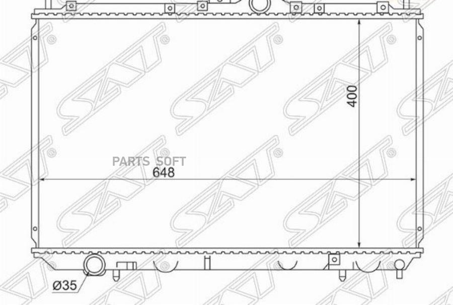 

Sat Радиатор Mitsubishi Carisma 1.6 4G92 96- Mt