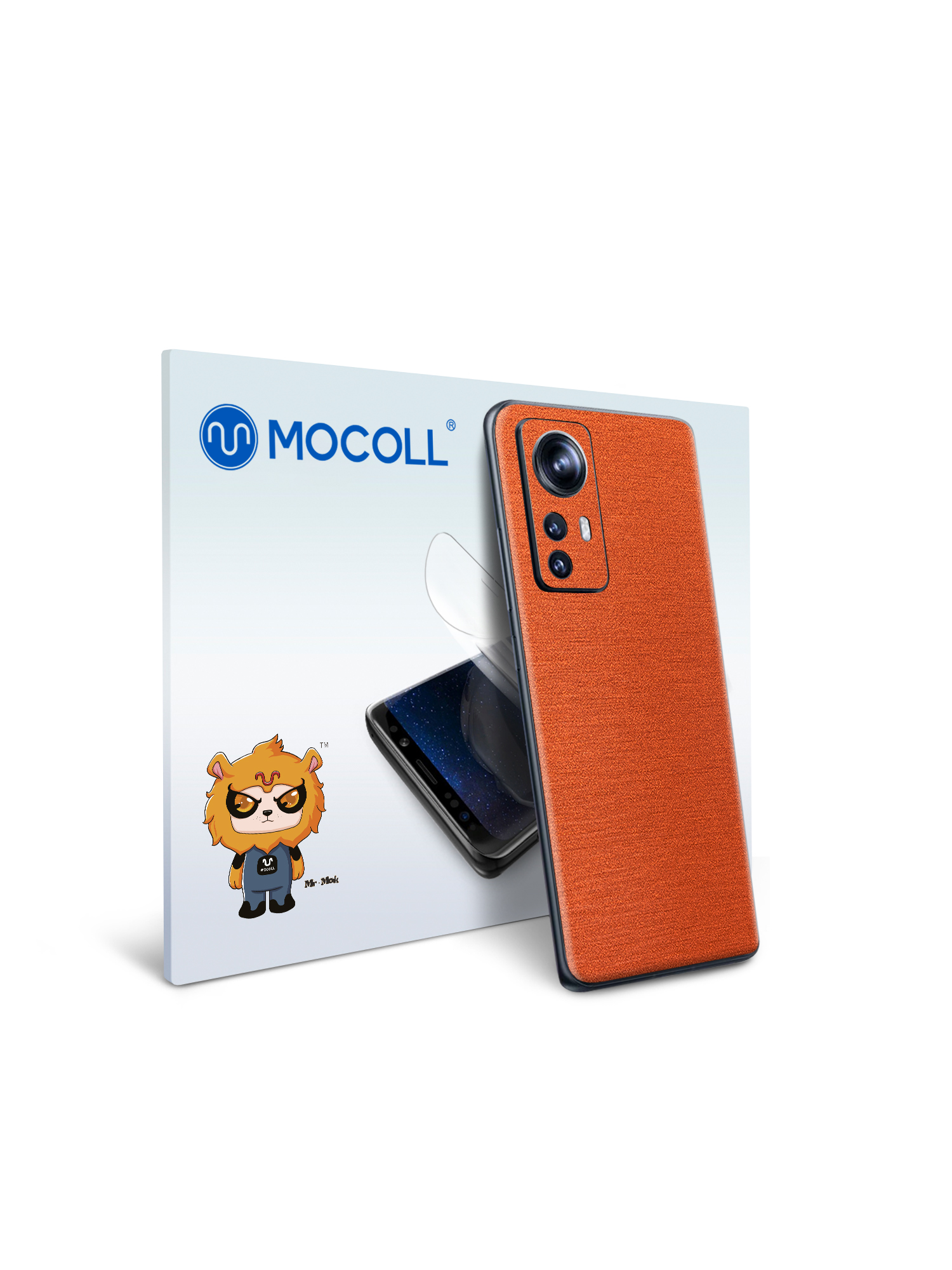 

Гидрогелевая защитная пленка MOCOLL для задней панели Xiaomi 12 PRO Металлик Оранжевый
