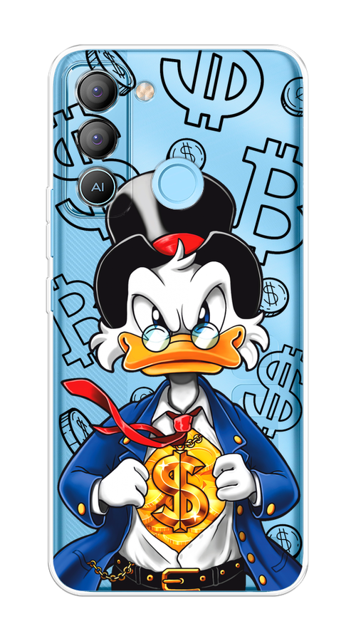 

Чехол на Tecno POP 5 LTE "Scrooge Goldman", Черный;белый;синий, 303050-1