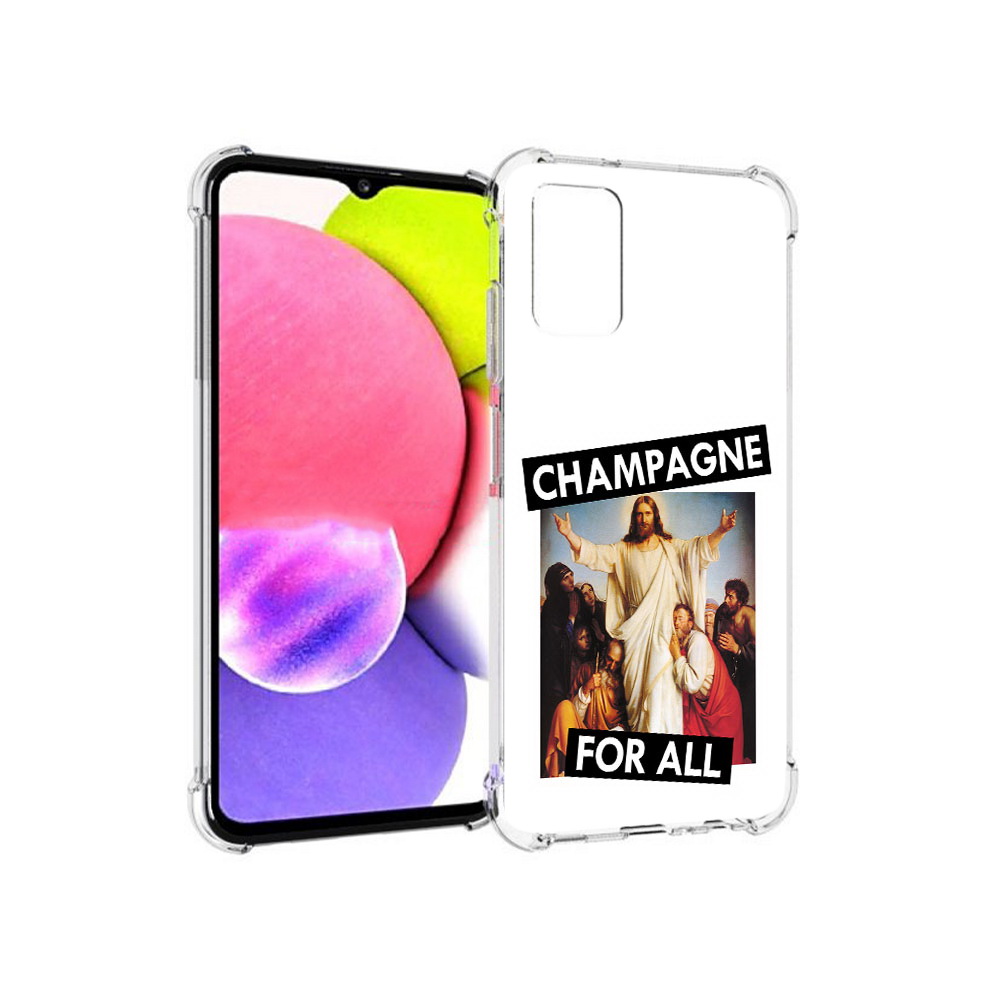 

Чехол MyPads Tocco для Samsung Galaxy A03s шампанское (PT162170.549.697), Прозрачный, Tocco