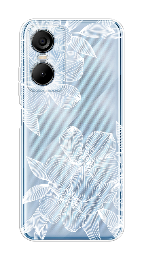 

Чехол на Tecno Pop 6 Pro "Крокус", Белый;прозрачный, 302750-1