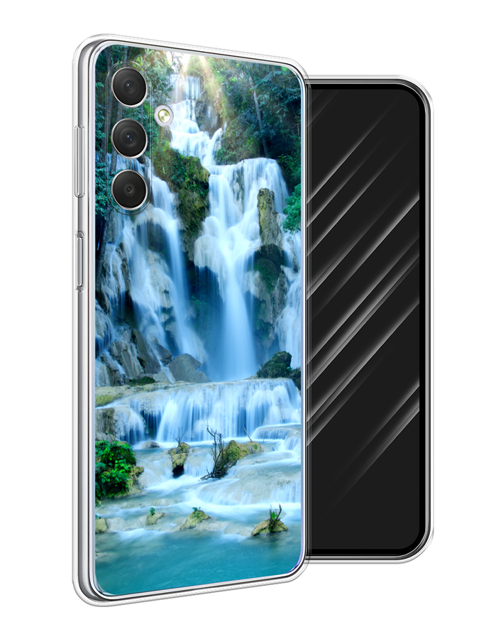 

Чехол Awog на Samsung Galaxy M54 "Водопад 8", Голубой;зеленый, 2108250-4