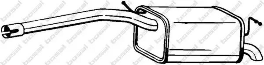 

233-059_Глушитель Задняя Часть Vw Саddу 1.6I 06> Bosal-Oris 233059