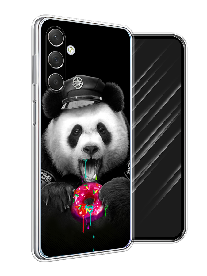 

Чехол Awog на Samsung Galaxy M54 "Панда police", Черный;белый;розовый, 2108250-2