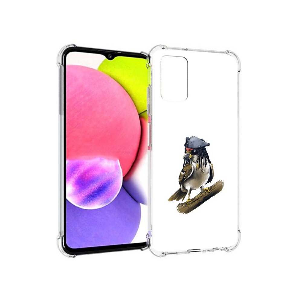 

Чехол MyPads Tocco для Samsung Galaxy A03s Джек воробей (PT162170.549.65), Прозрачный, Tocco