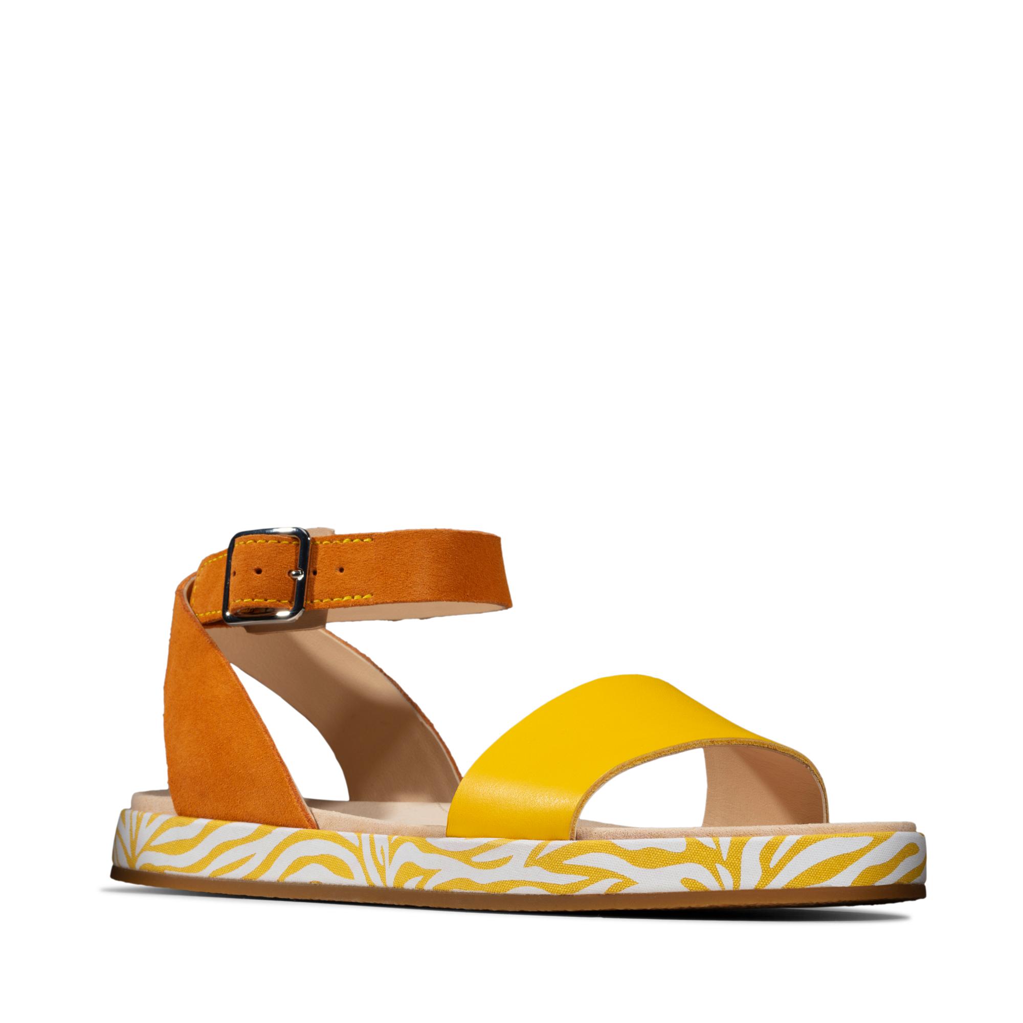 

Сандалии женские Clarks Botanic Ivy 26150471 желтые 39 EU, Botanic Ivy 26150471
