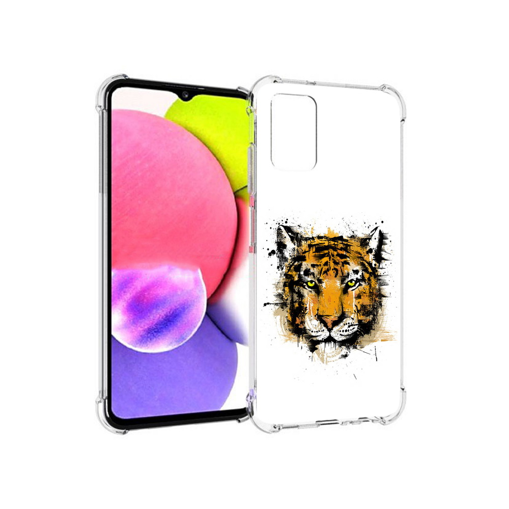 

Чехол MyPads Tocco для Samsung Galaxy A03s тигруля (PT162170.549.643), Прозрачный, Tocco