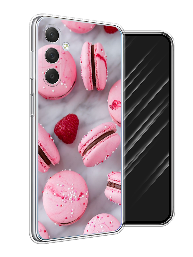 

Чехол Awog на Samsung Galaxy M54 "Макарони с малиной", Серый;розовый, 2108250-10