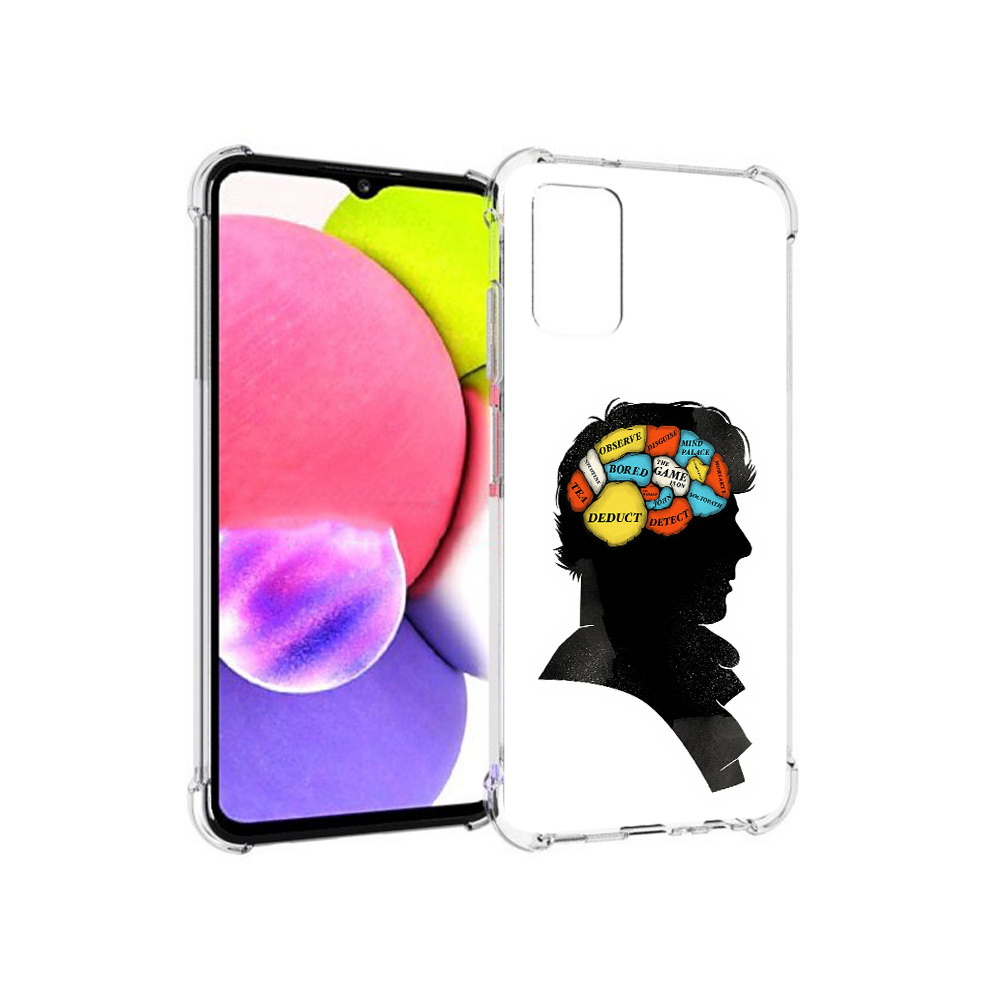 

Чехол MyPads Tocco для Samsung Galaxy A03s темный рисунок (PT162170.549.640), Прозрачный, Tocco