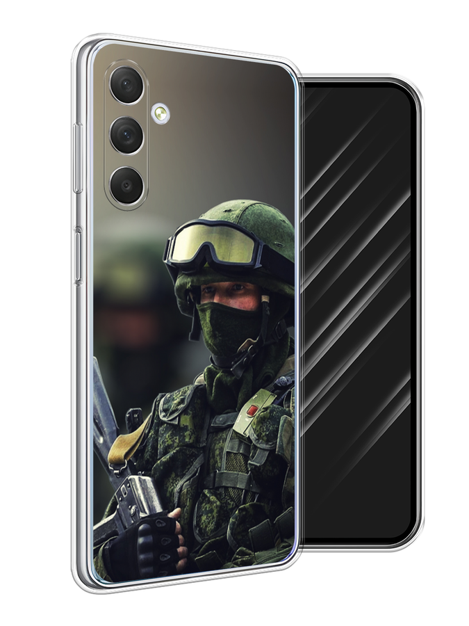 

Чехол Awog на Samsung Galaxy M54 "Солдат", Зеленый;серый, 2108250-5