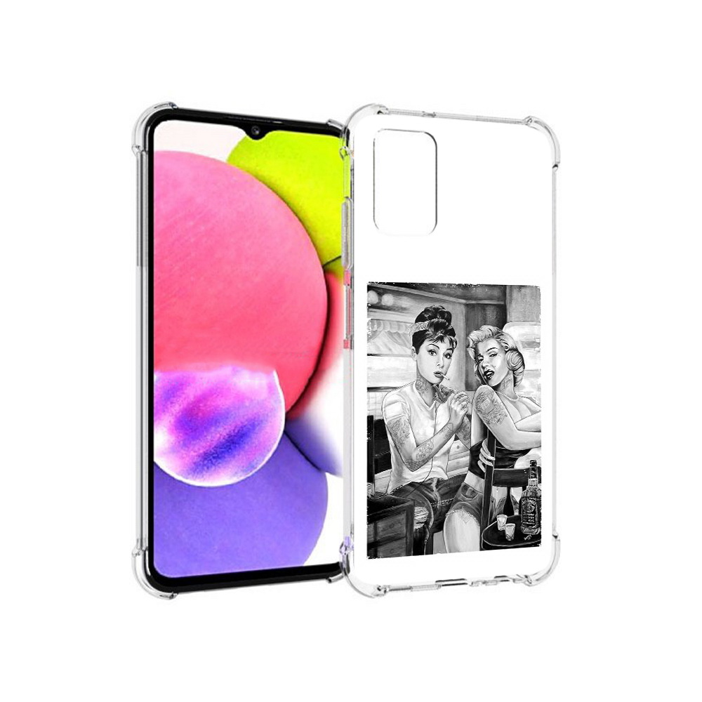 

Чехол MyPads Tocco для Samsung Galaxy A03s тату мастер (PT162170.549.637), Прозрачный, Tocco