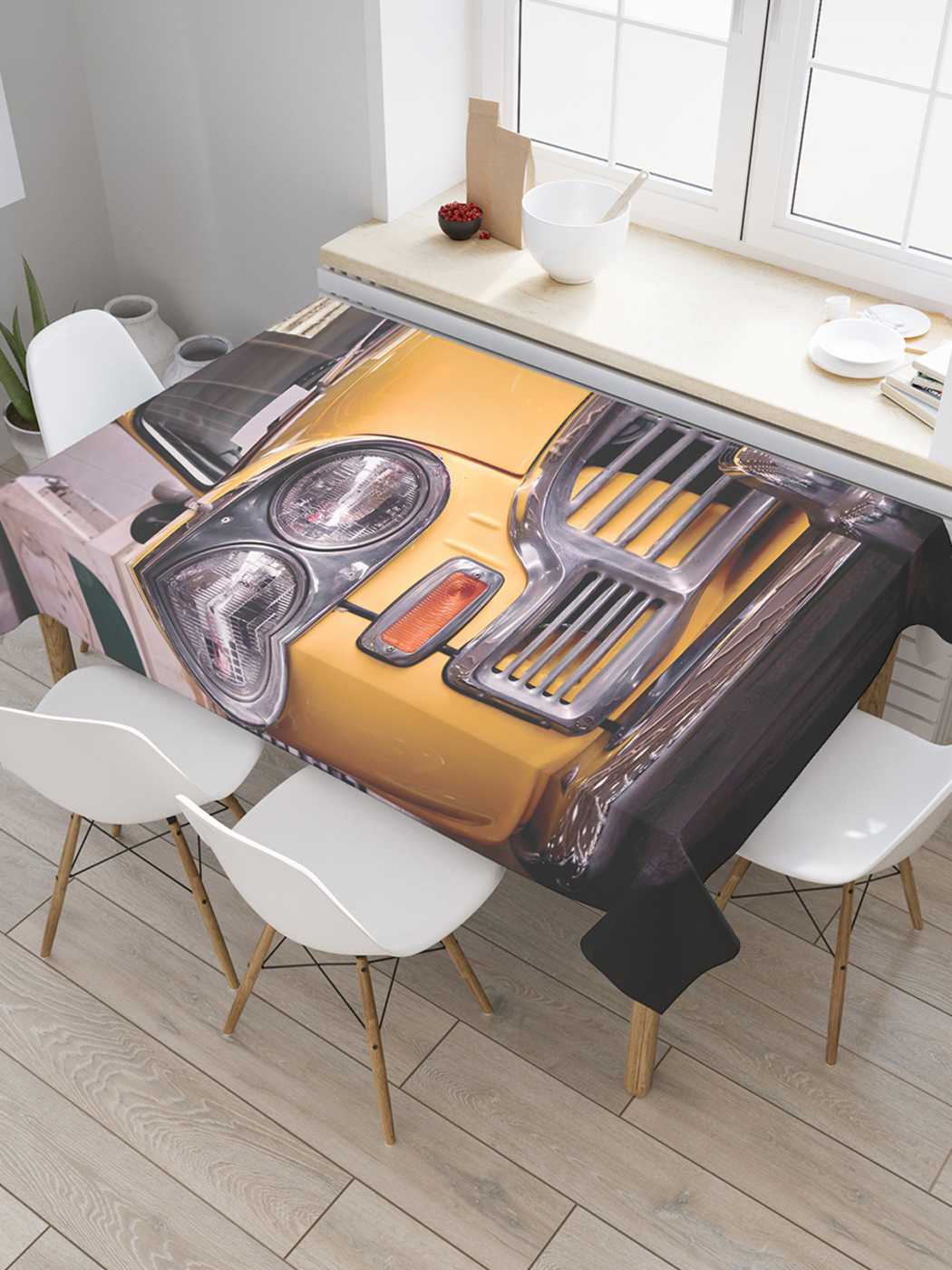 

Скатерть прямоугольная JoyArty "Классическое такси" из сатена, 180x145 см, Классическое такси