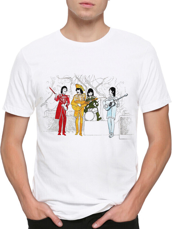 

Футболка мужская Dream Shirts The Beatles 1001102-2 белая S, Белый, The Beatles 1001102-2