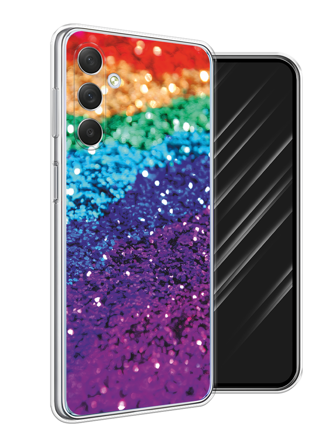 

Чехол Awog на Samsung Galaxy M54 "Блестящая радуга рисунок", Разноцветный, 2108250-3