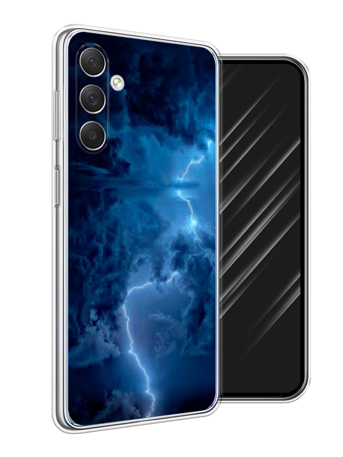 

Чехол Awog на Samsung Galaxy M54 "Молния", Синий, 2108250-4