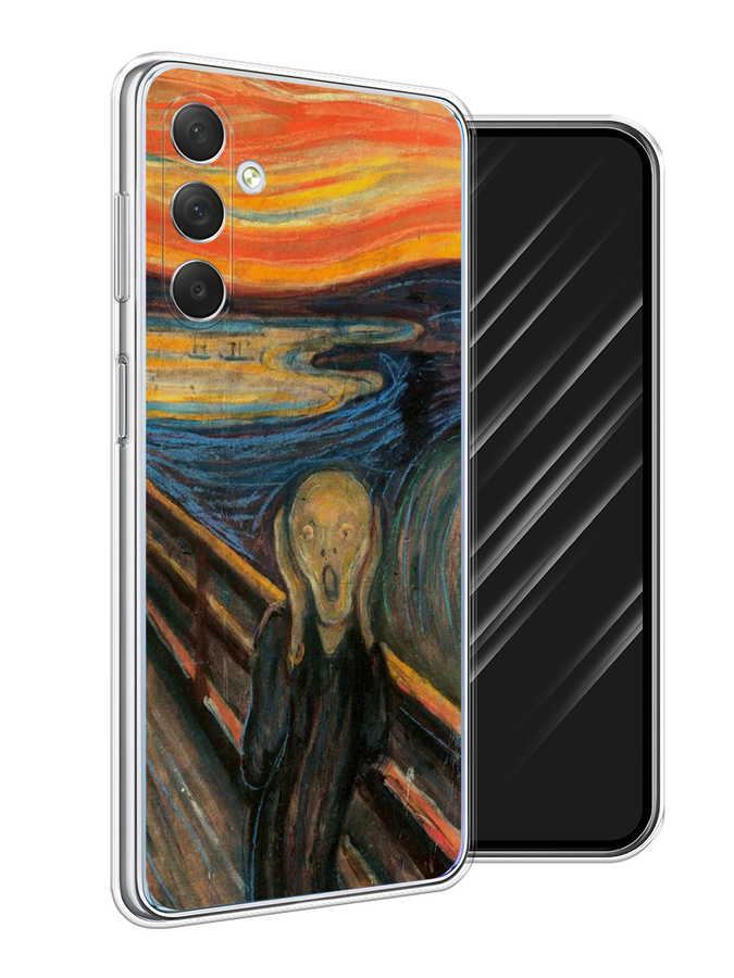 

Чехол Awog на Samsung Galaxy M54 "Крик", Оранжевый;синий;серый, 2108250-9