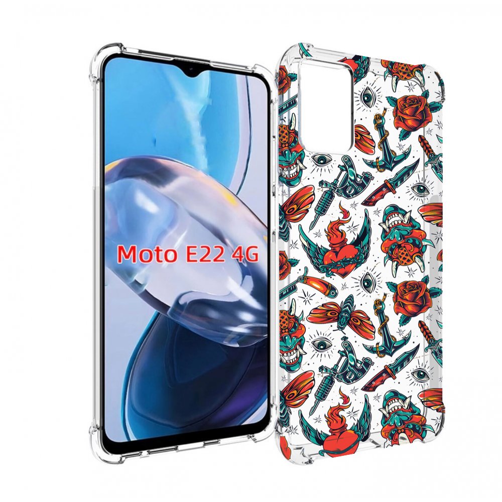 

Чехол MyPads олд-скул-пак для Motorola Moto E22 4G / E22i 4G, Прозрачный, Tocco