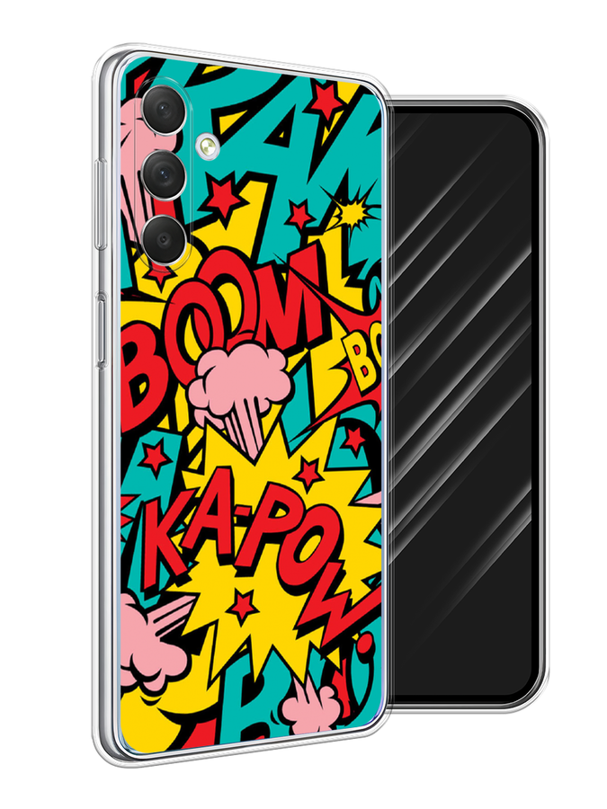 

Чехол Awog на Samsung Galaxy M54 "Постер pop art", Бирюзовый;желтый;красный, 2108250-9