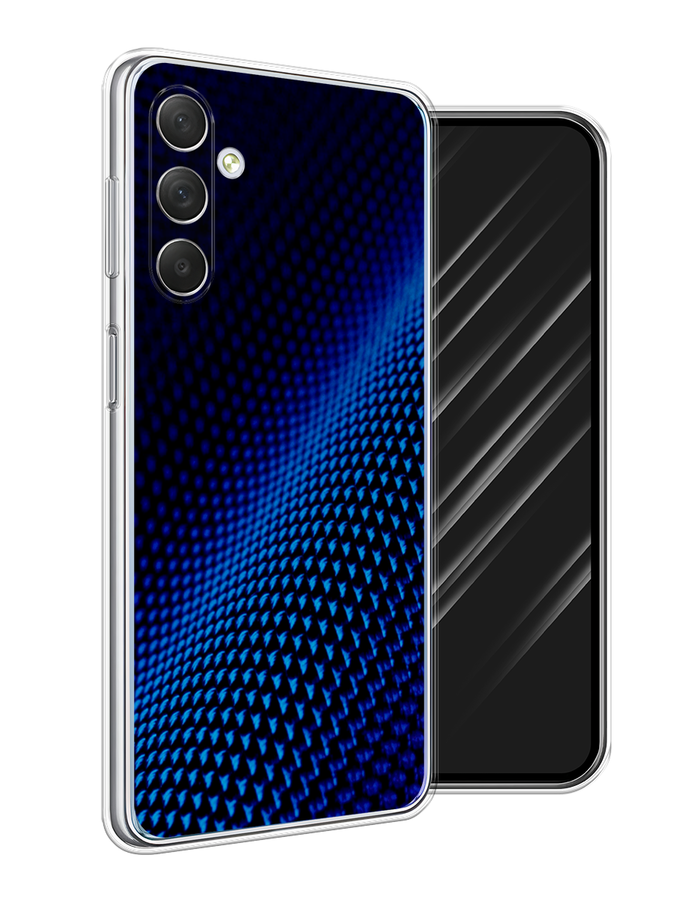 

Чехол Awog на Samsung Galaxy M54 "Синий карбон", Черный;синий, 2108250-3