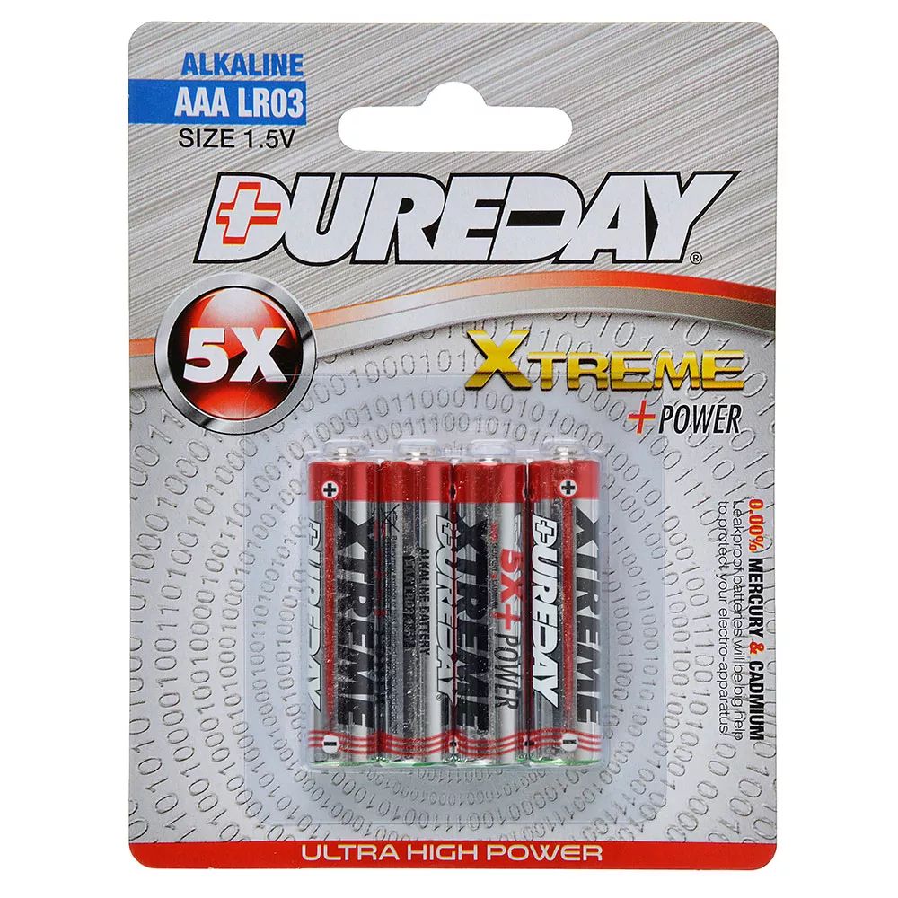 

Dureday Xtream Батарейки 4шт, тип AAA, щелочная, BL