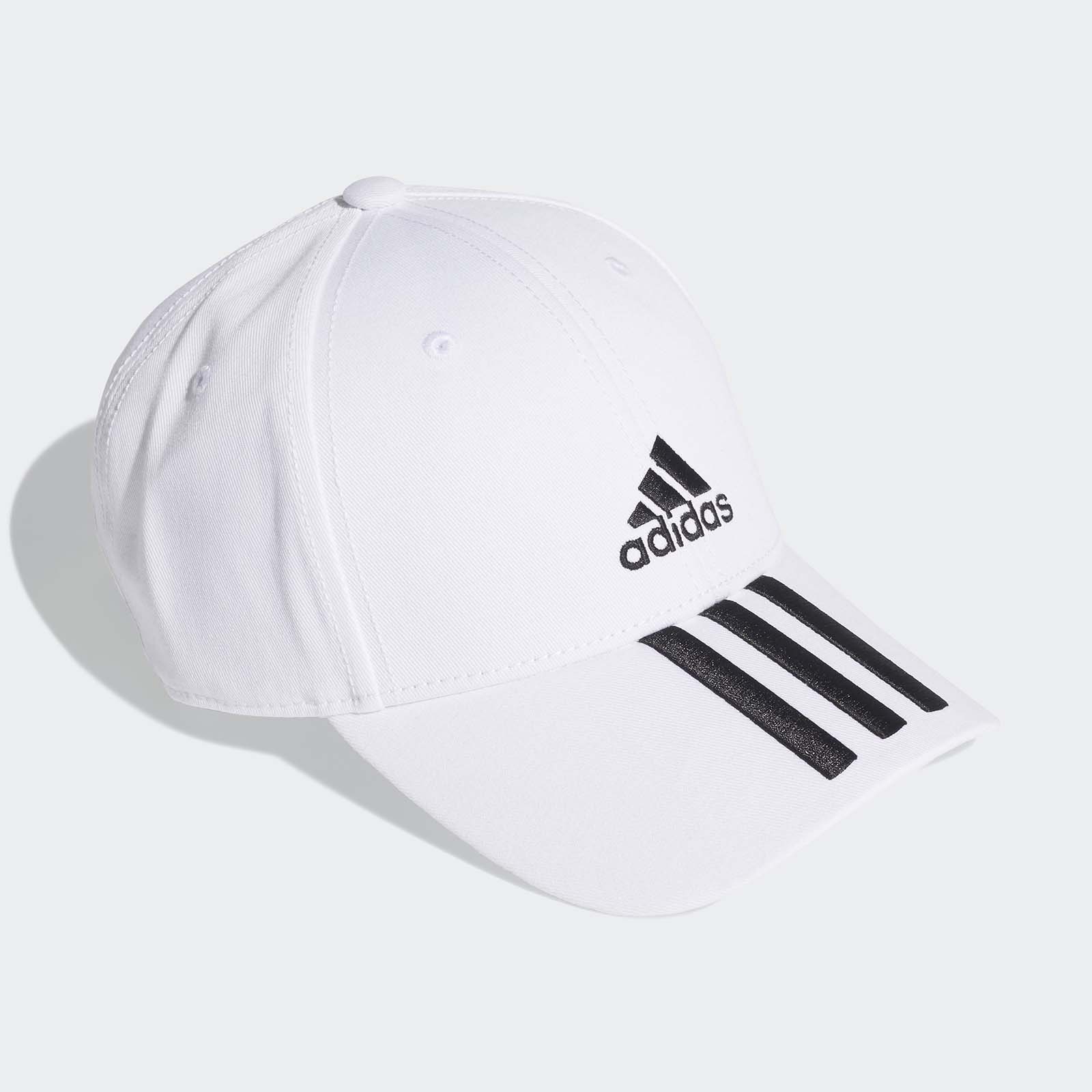 Бейсболка унисекс Adidas Baseball 3S Cap Ct белая р.55-56