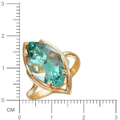 Серьги из красного золота Эстет 01С1114216Р, фианит