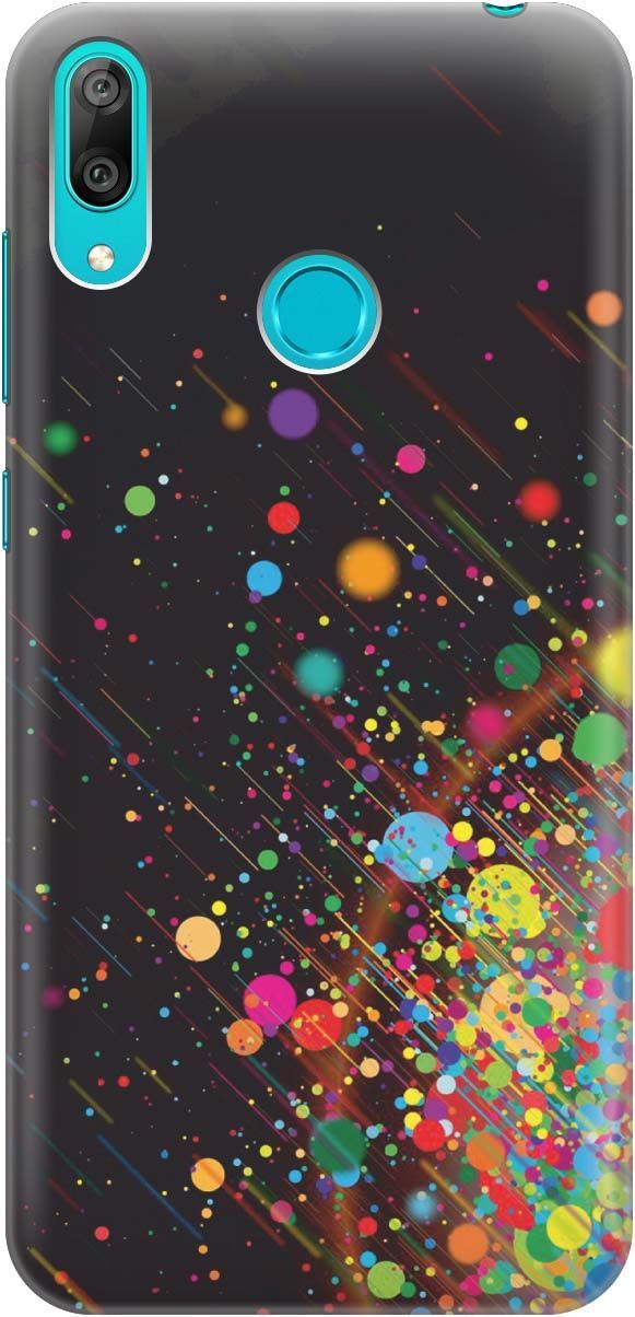

Силиконовый чехол на Huawei Y7 (2019) с принтом "Яркое настроение", Зеленый;красный, 367