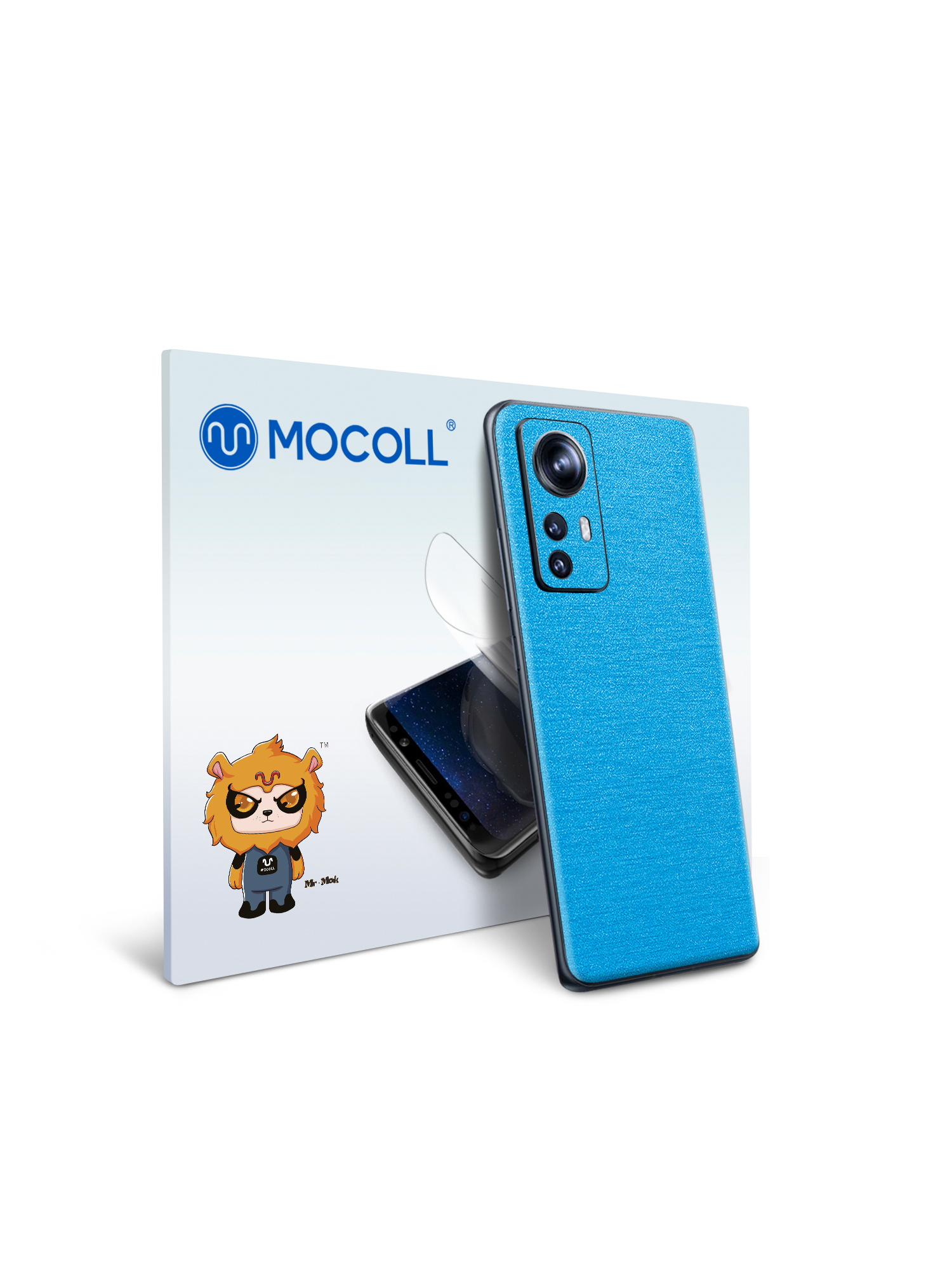 

Гидрогелевая защитная пленка MOCOLL для задней панели Xiaomi 12 Металлик Голубой
