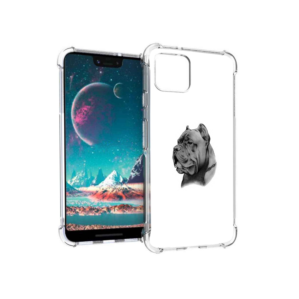 

Чехол MyPads Tocco для Google Pixel 4 грозный бульдог (PT139521.618.300), Прозрачный, Tocco
