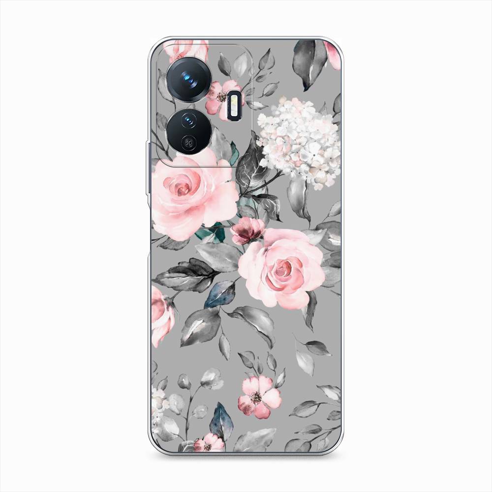 

Чехол Awog "Розы на сером" для Vivo Y77e, 267350-8