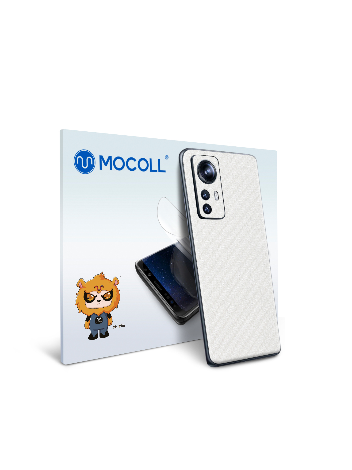 

Гидрогелевая защитная пленка MOCOLL для задней панели Xiaomi 12 Карбон Прозрачный
